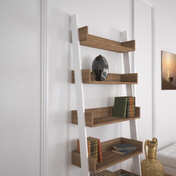 Biela/prírodná knižnica v dekore duba 80x195 cm Only - Kalune Design - Image 3