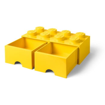 Žltý úložný box s dvoma zásuvkami LEGO® - Image 3