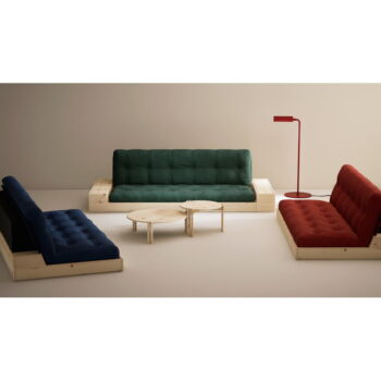 Tmavozelená menčestrová rozkladacia pohovka 244 cm Base – Karup Design - Image 6