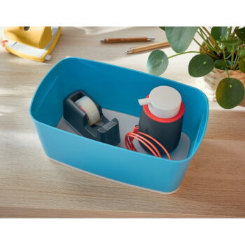 Modrý úložný box s vekom 32x19x13 cm MyBox – Leitz - Image 8