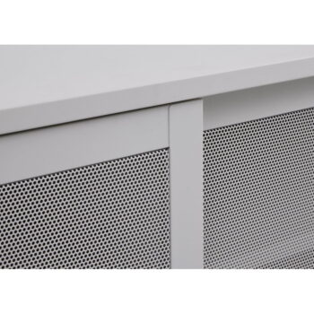 Biely kovový TV stolík 160x55 cm Veep – Unique Furniture – Obrázok 7