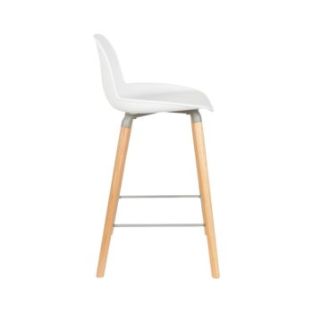 Sada 2 bielych barových stoličiek Zuiver Albert Kuip, výška sedu 65 cm – Obrázok 5