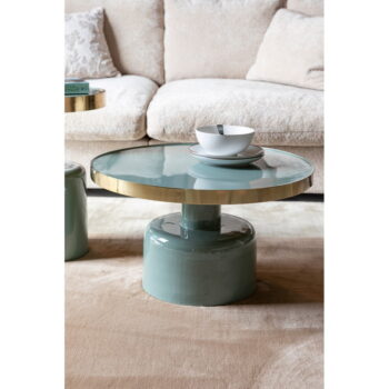 Kovový okrúhly odkladací stolík ø 60 cm Glam – Zuiver - Image 3