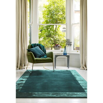 Ručne tkaný koberec s prímesou vlny v petrolejovej farbe 80x150 cm Ascot – Asiatic Carpets - Image 2
