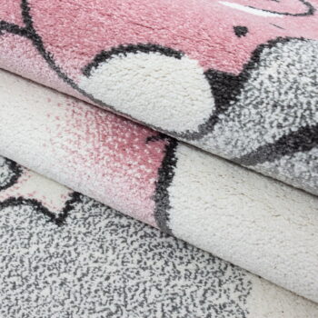 Ružovo-sivý detský koberec ø 120 cm Kids – Ayyildiz Carpets – Obrázok 2