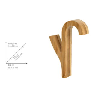 Závesné bambusové háčiky v prírodnej farbe v súprave 2 ks – Wenko - Image 6