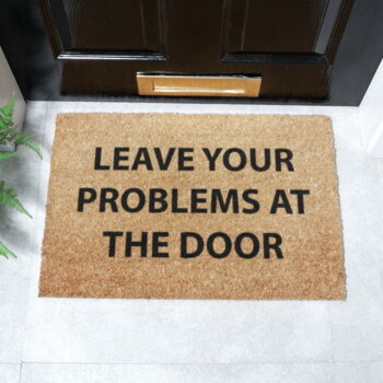 Rohožka z kokosového vlákna 40x60 cm No Problems – Artsy Doormats - Image 5