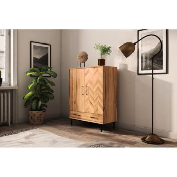 Skrinka z dubového dreva v prírodnej farbe 97x125 cm Abies - The Beds – Obrázok 4
