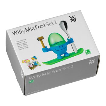 Zeleno-modrý stojan na vajíčko s lyžičkou WMF Cromargan® Mc Egg - Image 3