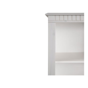 Biela knižnica z borovicového dreva 50x135 cm Cubrix – Støraa – Obrázok 6