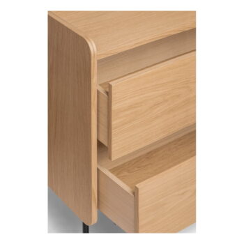 Vysoká komoda v dekore duba v prírodnej farbe 80x82 cm Wrap – Bonami Selection - Image 2
