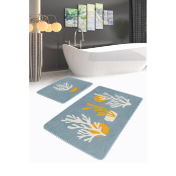 Modré kúpeľňové predložky v súprave 2 ks 60x100 cm – Mila Home - Image 4