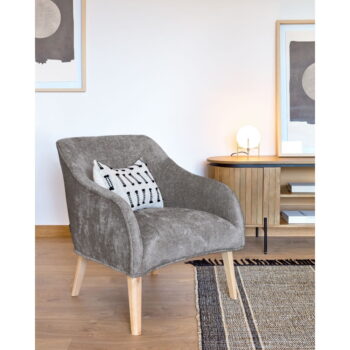 Sivé kreslo Bobly - Kave Home - Image 7