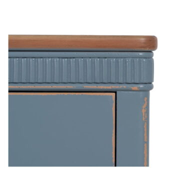 Modrý nočný stolík Shabby – Ixia - Image 9