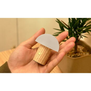 LED stolová lampa z jaseňového dreva so stmievačom v prírodnej farbe (výška  7 cm) Alice – Gingko – Obrázok 7