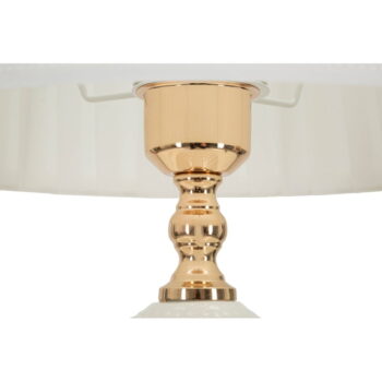 Biela stolová lampa s textilným tienidlom (výška 57 cm) Caserta – Mauro Ferretti - Image 4