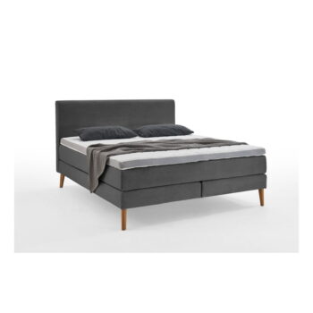 Tmavosivá boxspring posteľ 180x200 cm Linea - Meise Möbel – Obrázok 3