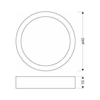 LED závesné svietidlo v bielo-prírodnej farbe ø 40 cm Lazio – Candellux Lighting - Image 2