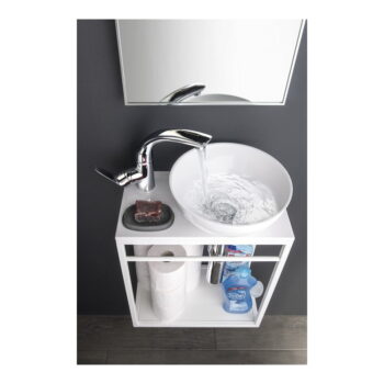 Biele keramické okrúhle umývadlo ø 28 cm Aster – Sapho - Image 2