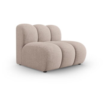 Béžový modul pohovky (stredový diel) Lupine – Micadoni Home – Obrázok 3