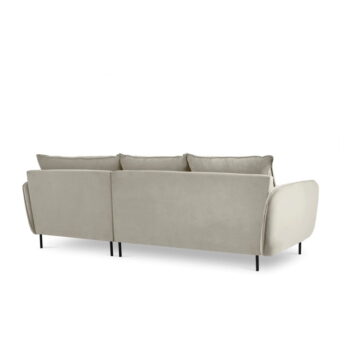 Béžová zamatová rohová pohovka Cosmopolitan Design Vienna, pravý roh - Image 5