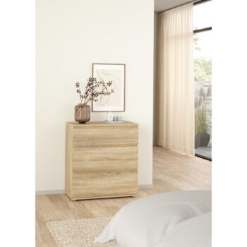 Nízka komoda v dekore duba v prírodnej farbe 77x84 cm Nova – Tvilum – Obrázok 8