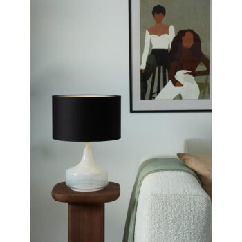 Čierna stolová lampa s textilným tienidlom (výška  46 cm) Reykjavik – it's about RoMi - Image 8