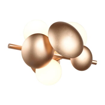 Nástenné svietidlo v zlato-bielej farbe Bubble – Trio Select - Image 4