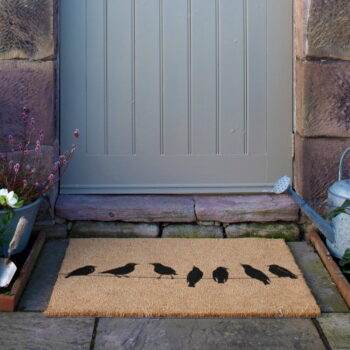 Rohožka z kokosového vlákna 60x90 cm Birds On a Wire – Artsy Doormats - Image 7