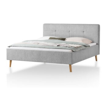 Svetlosivá čalúnená dvojlôžková posteľ 180x200 cm Smart – Meise Möbel - Image 6