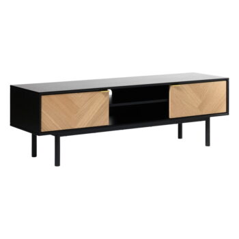 TV komoda s detailmi v dubovom dekore Unique Furniture Calvi – Obrázok 3