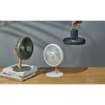 Krémovobiela stolová lampa s ventilátorom na diaľkové ovládanie (výška 26 cm) Beyond - Gingko – Obrázok 4