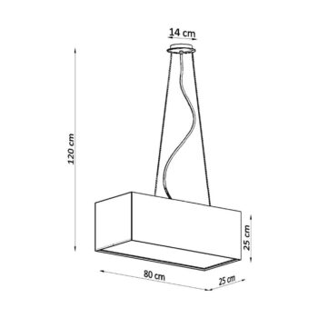 Biele závesné svietidlo so skleneno-textilným tienidlom Gryfin Bis – Nice Lamps - Image 7