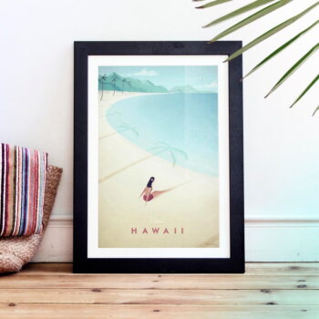 Plagát Travelposter Hawaii, 30 x 40 cm – Obrázok 2
