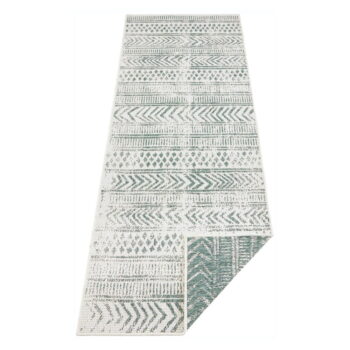 Zeleno-krémový vonkajší koberec NORTHRUGS Biri, 80 x 250 cm – Obrázok 5