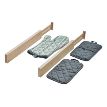Súprava 2 rozdeľovačov do zásuvky z dreva paulownia iDesign Eco, výška 6,4 cm - Image 3