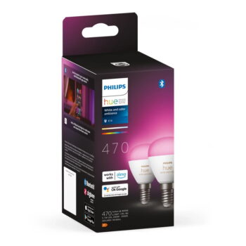 Žiarovky v súprave 2 ks E14, 5 W White and color ambiance – Philips Hue - Image 3
