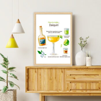Plagát v ráme 40x55 cm Daiquiri – Wallity – Obrázok 2