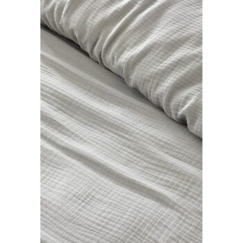 Svetlosivý mušelínový pléd 220x250 cm Muslin – Mijolnir - Image 2