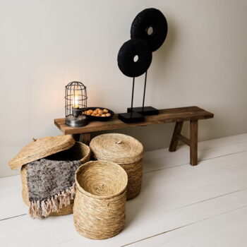 Lavica v prírodnej farbe Safane – Light & Living - Image 7