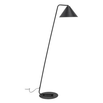 Čierna stojacia lampa s kovovým tienidlom (výška 165 cm) Latisha – Bloomingville - Image 4