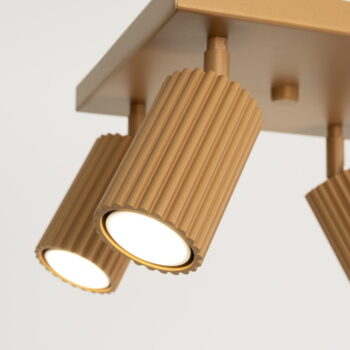 Stropné svietidlo v zlatej farbe 25x25 cm Gleam – Nice Lamps - Image 7