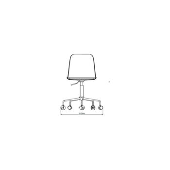 Sivá kancelárska stolička Unique Furniture – Obrázok 5