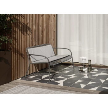 Sivý záhradný sedák na lavicu 111x75 cm Yua – Blomus - Image 5
