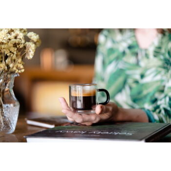 Sklenené hrnčeky v súprave 2 ks na espresso 80 ml Carbon – Vialli Design – Obrázok 9
