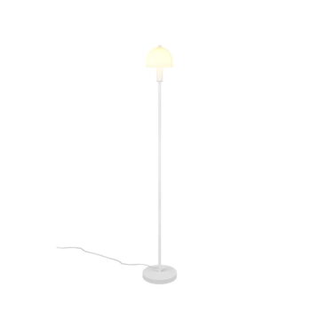 Biela stojacia lampa so skleneným tienidlom (výška 120 cm) Glenn – Trio - Image 4
