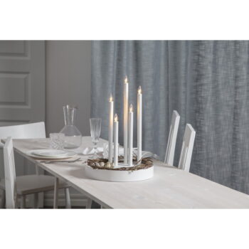Biela svetelná dekorácia ø 32 cm Deco – Star Trading - Image 5