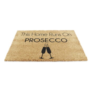 Rohožka z kokosového vlákna 40x60 cm This Home Runs On Prosecco – Artsy Doormats - Image 3
