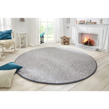 Sivý okrúhly koberec ø 200 cm Wolly – BT Carpet - Image 2