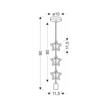 Detské svietidlo s kovovým tienidlom Single - Candellux Lighting – Obrázok 3
